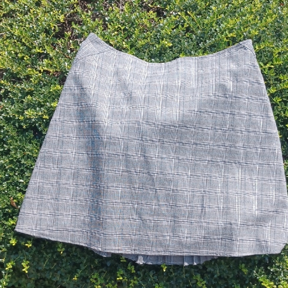 Gray Plaid Women's Skirt